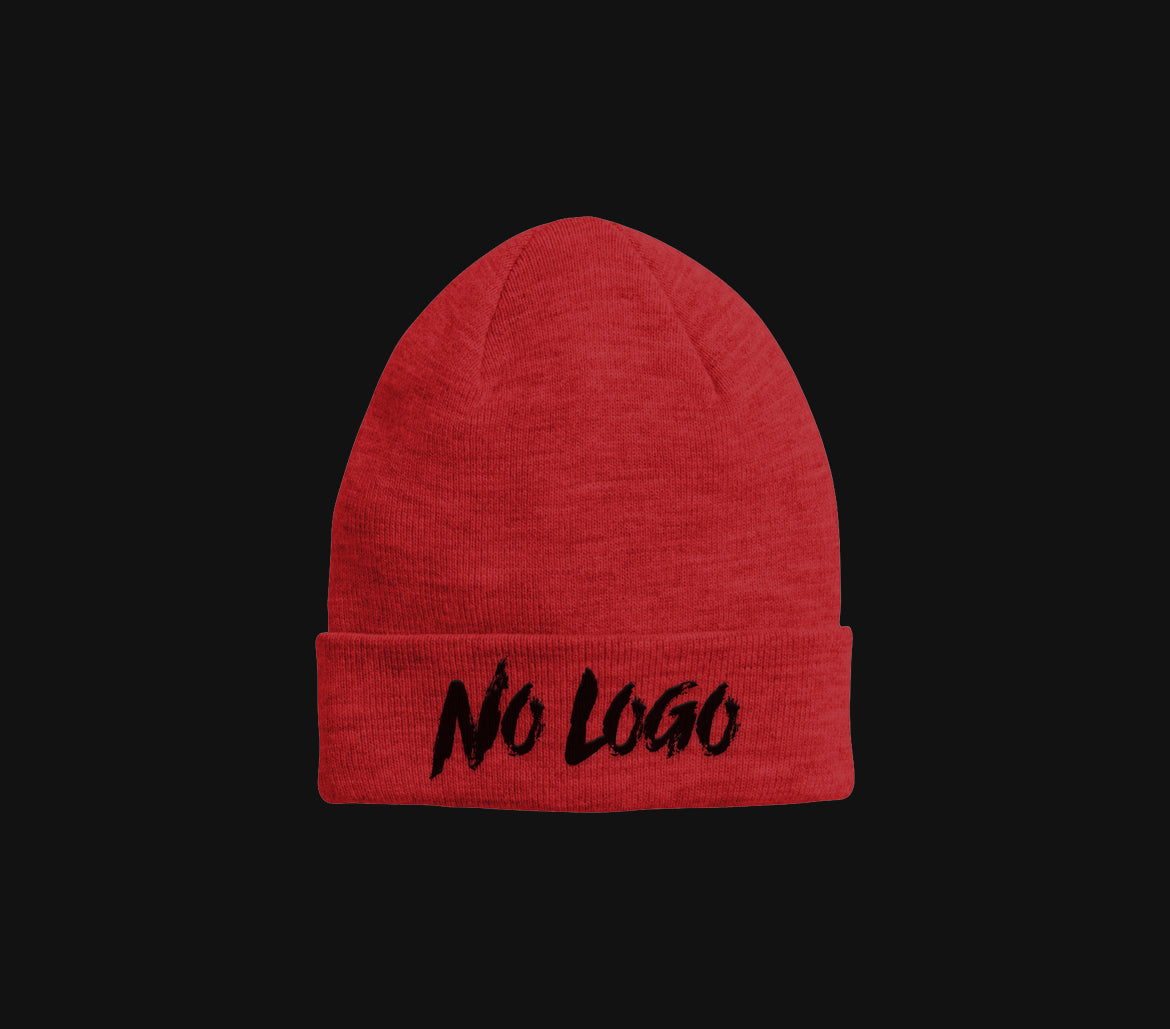 "No Logo" Beanie (Red)